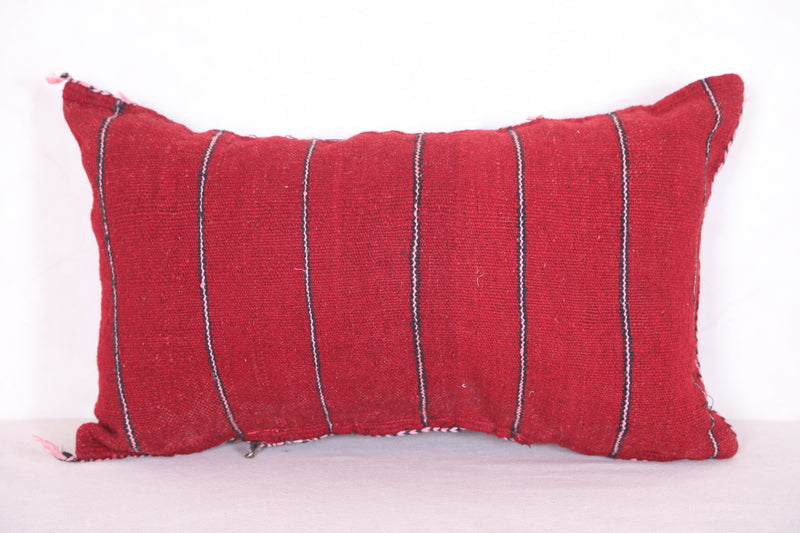 Red Moroccan Kilim Pillow 14.5 INCHES X 23.6 INCHES