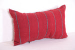 Red Moroccan Kilim Pillow 14.5 INCHES X 23.6 INCHES