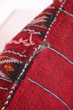 Red Moroccan Kilim Pillow 14.5 INCHES X 23.6 INCHES