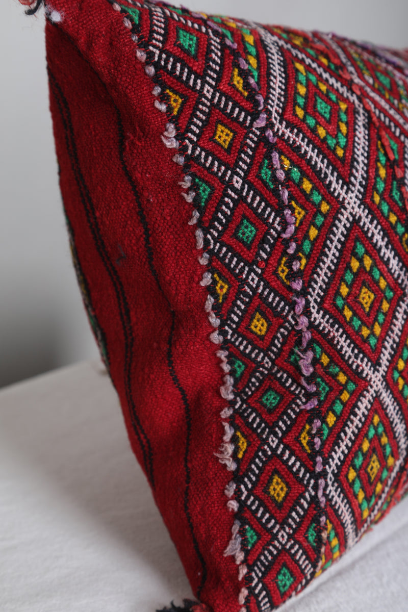 Long Moroccan berber pillow 14.1 INCHES X 31.4 INCHES