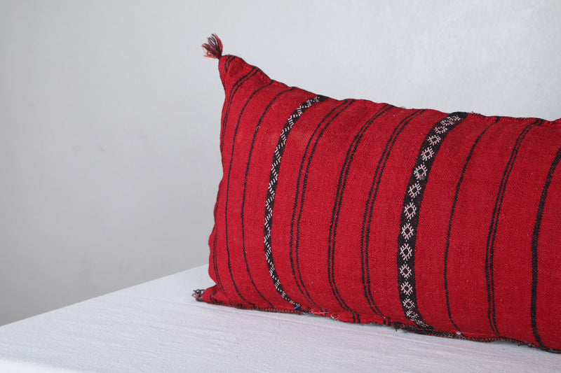 Long Moroccan berber pillow 14.1 INCHES X 31.4 INCHES