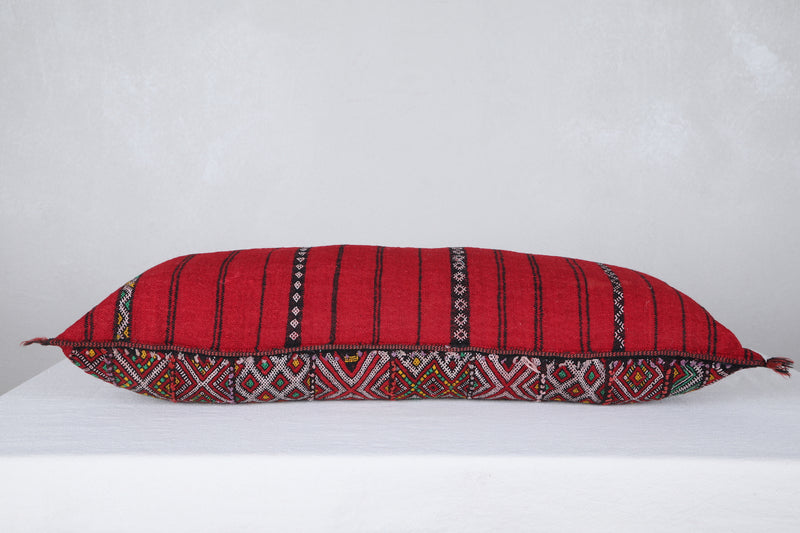 Long Moroccan berber pillow 14.1 INCHES X 31.4 INCHES