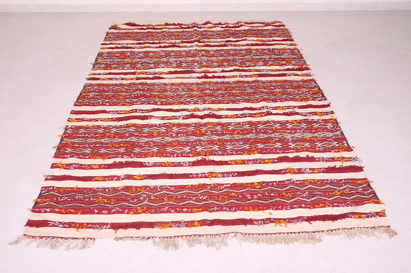 Handwoven Moroccan rug 5.5 FT X 8.9 FT