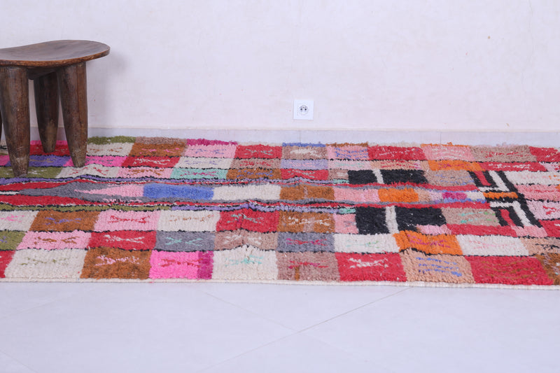 Colourful handmade moroccan contemporary rug 5.2 FT X 8.4 FT