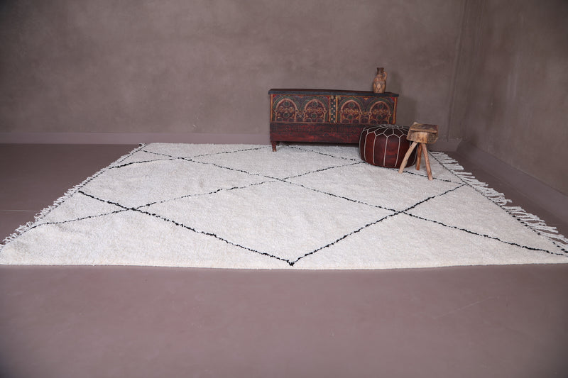 Stunning Beni ourain Moroccan rug - Hand knotted berber carpet - Custom Rug - custom moroccan rugs