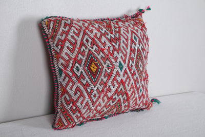 Vintage Moroccan Pillow 14.9 INCHES X 16.9 INCHES