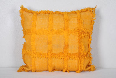 Yellow Blanket Pillow 16.9 INCHES X 18.5 INCHES