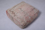 Moroccan ottoman old rug handmade pouf