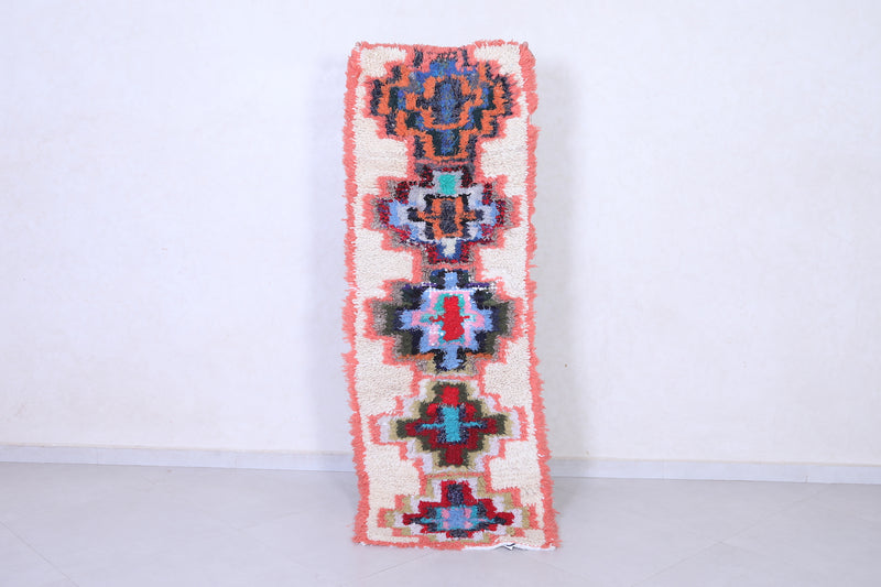 Vintage Moroccan Berber runner rug 2.2 X 6.3 Feet