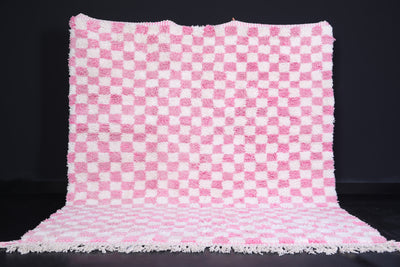 Pink Checkered rug - Moroccan checkered rug - Pink rug