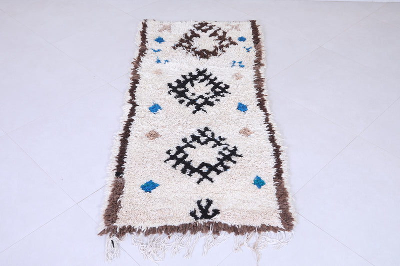 Vintage Moroccan Rug – Handwoven 2.3 x 5.4 ft - Runner moroccan rugs