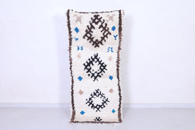 Vintage Moroccan Rug – Handwoven 2.3 x 5.4 ft - Runner moroccan rugs