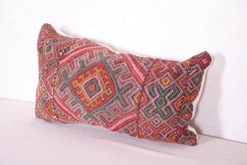 Long berber Kilim Pillow 10.6 INCHES X 20 INCHES