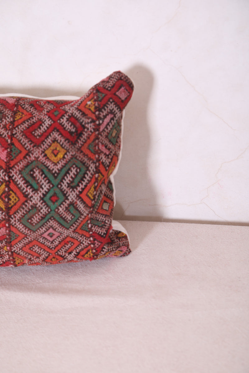 Long berber Kilim Pillow 10.6 INCHES X 20 INCHES