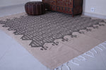 Moroccan handwoven kilim 6.2 FT X 9 FT