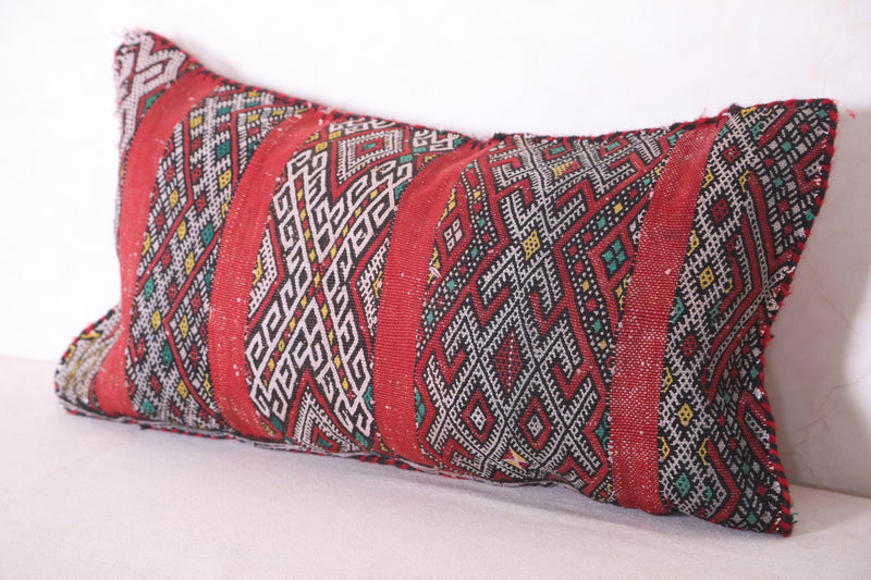 Moroccan striped kilim pillow 14.9 INCHES X 26.3 INCHES