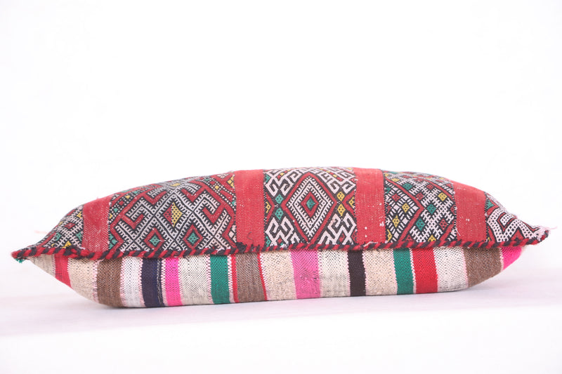 Moroccan striped kilim pillow 14.9 INCHES X 26.3 INCHES