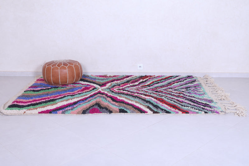 Colourful handmade moroccan berber rug 5.2 FT X 8.5 FT