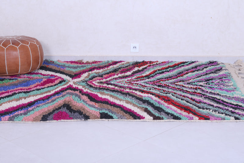 Colourful handmade moroccan berber rug 5.2 FT X 8.5 FT