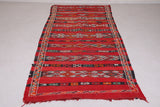 Handwoven Moroccan Kilim 4.4 FT X 10.1 FT