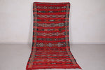 Handwoven Moroccan Kilim 4.4 FT X 10.1 FT