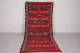 Handwoven Moroccan Kilim 4.4 FT X 10.1 FT