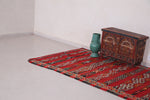 Handwoven Moroccan Kilim 4.4 FT X 10.1 FT