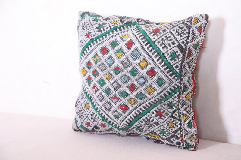 Moroccan pillow 12.9 INCHES X 14.9 INCHES