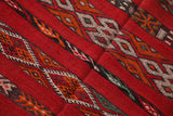 Handwoven Moroccan Kilim 4.4 FT X 10.1 FT