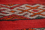 Handwoven Moroccan Kilim 4.4 FT X 10.1 FT