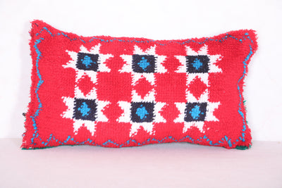 Red Moroccan pillow 11.4 INCHES X 20.4 INCHES