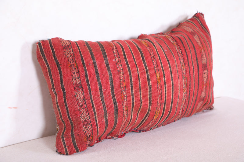 Long red pillow 14.1 INCHES X 26.3 INCHES