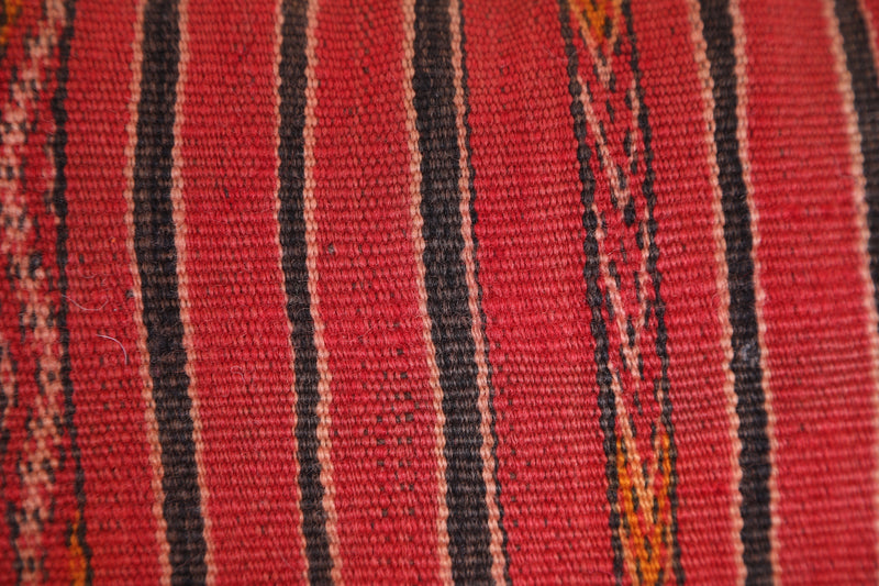 Long red pillow 14.1 INCHES X 26.3 INCHES