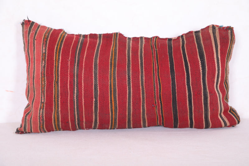 Long red pillow 14.1 INCHES X 26.3 INCHES