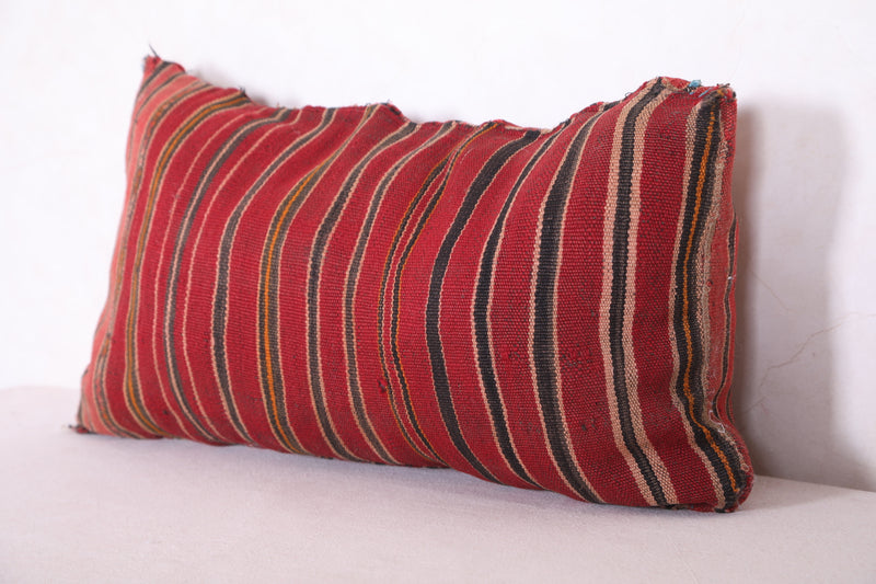 Long red pillow 14.1 INCHES X 26.3 INCHES