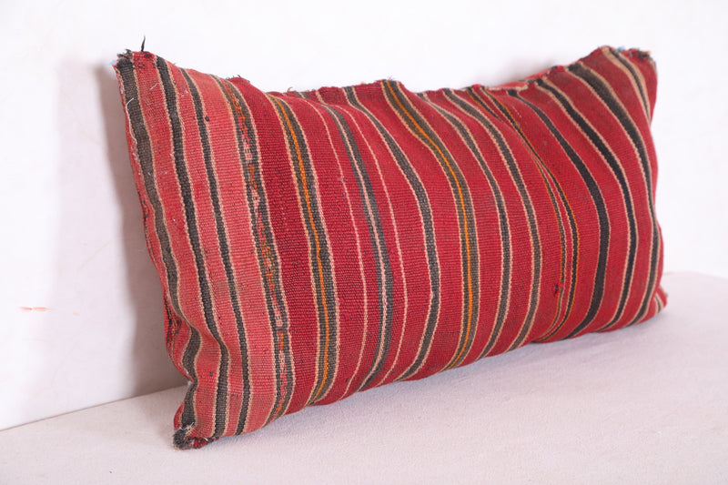 Long red pillow 14.1 INCHES X 26.3 INCHES