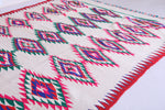 Vintage colourful handwoven kilim rug 6.9 FT X 11.9 FT