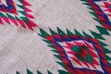 Vintage colourful handwoven kilim rug 6.9 FT X 11.9 FT