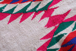 Vintage colourful handwoven kilim rug 6.9 FT X 11.9 FT