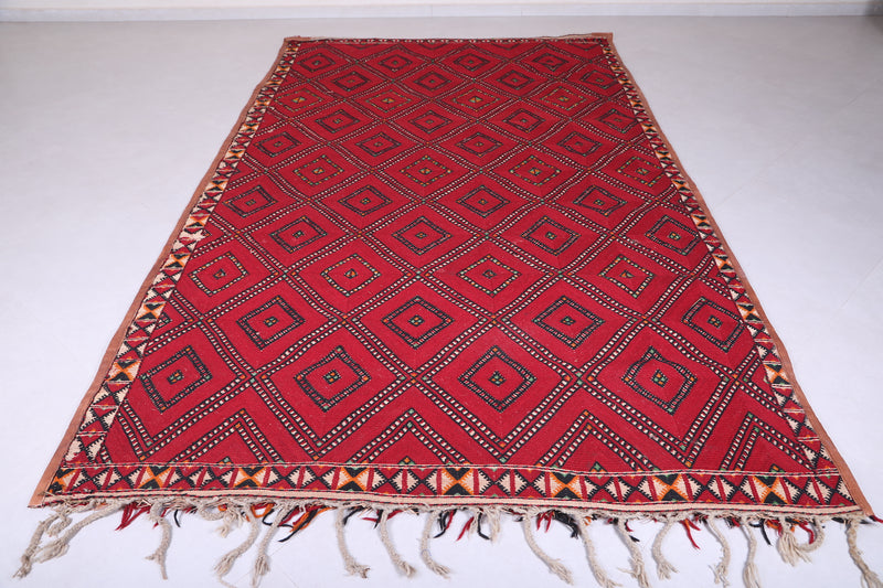 Moroccan vintage Rug 6.6 X 11.3 Feet