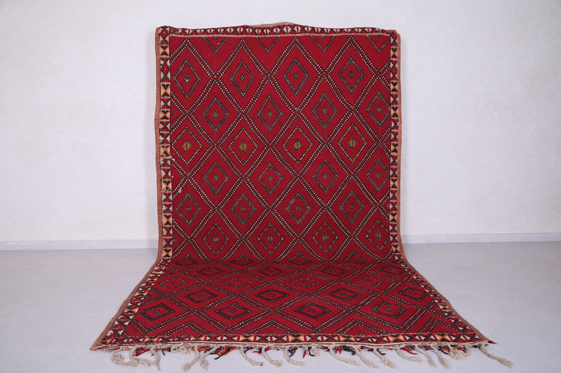 Moroccan vintage Rug 6.6 X 11.3 Feet