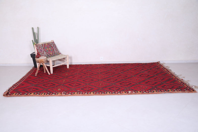 Moroccan vintage Rug 6.6 X 11.3 Feet