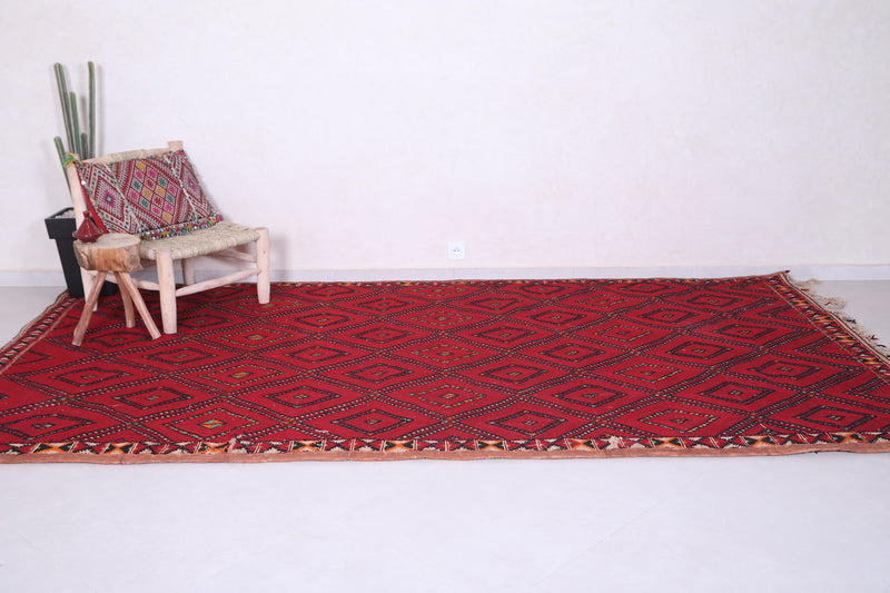 Moroccan vintage Rug 6.6 X 11.3 Feet