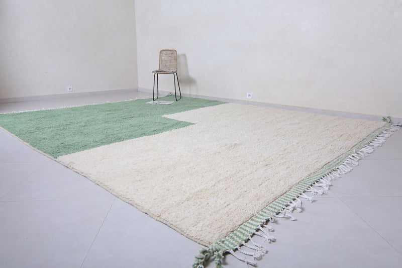 Moroccan green - Berber rug - Contemporary green rug