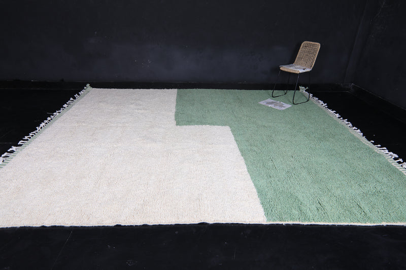 Moroccan green - Berber rug - Contemporary green rug