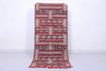 Vintage handmade berber rug 2.5 X 5.7 Feet