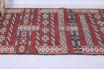 Vintage handmade berber rug 2.5 X 5.7 Feet