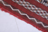 Vintage handmade berber rug 2.5 X 5.7 Feet