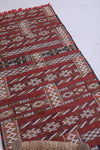 Vintage handmade berber rug 2.5 X 5.7 Feet