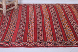 Vintage handmade berber rug 4.1 X 4.9 Feet - Handwoven Kilim